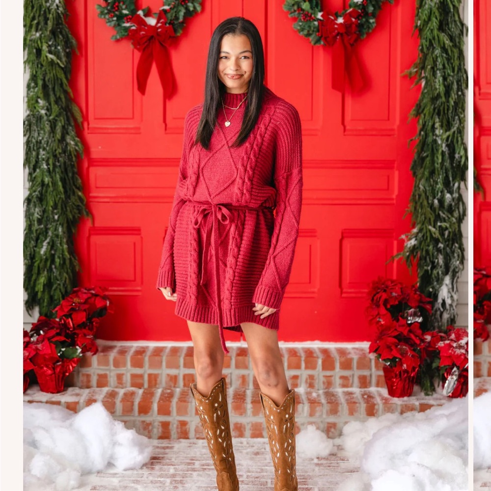 Shop Talulah Sherwood Cable Sweater Dress - XL